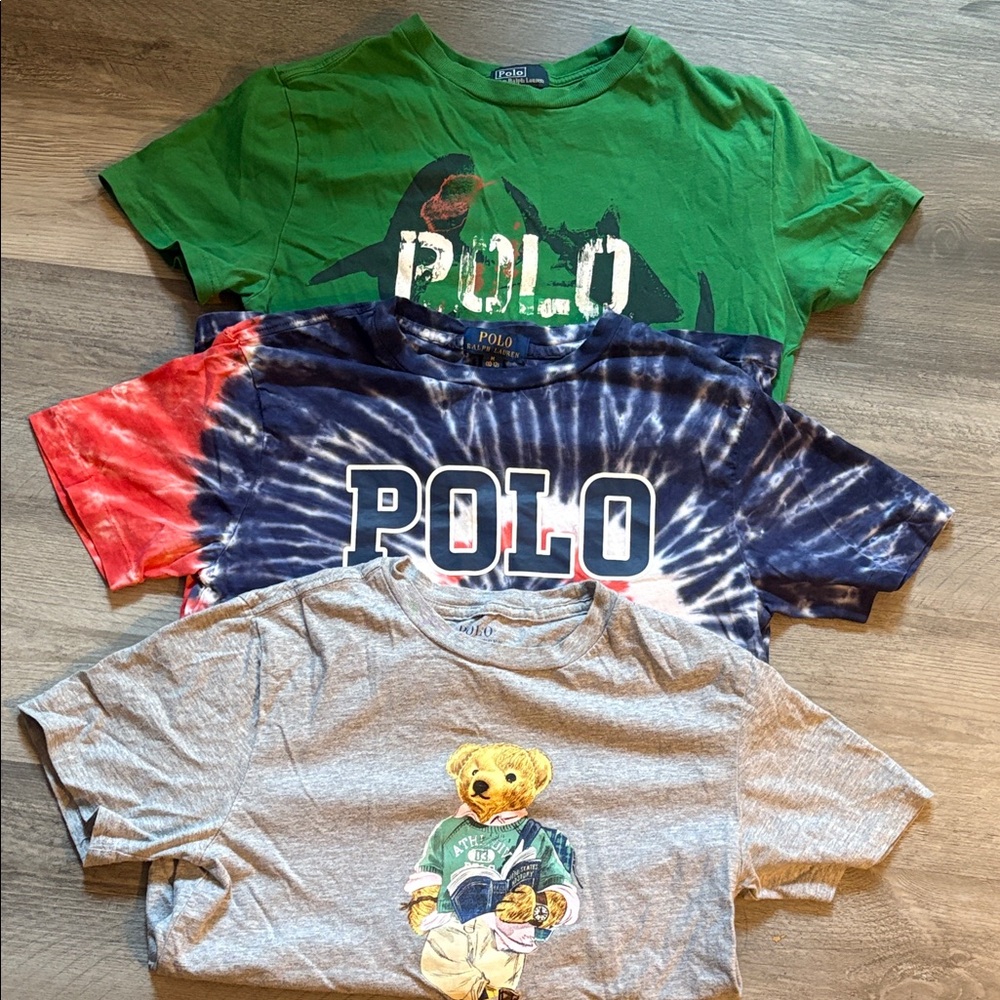 Polo by Ralph Lauren Kids Tees - Green, Blue, Gray